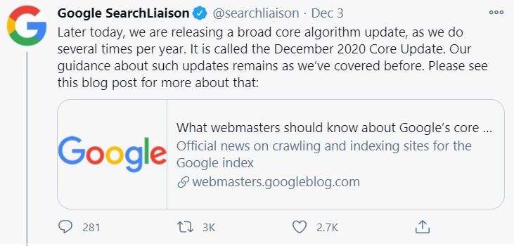 google searchliaison
